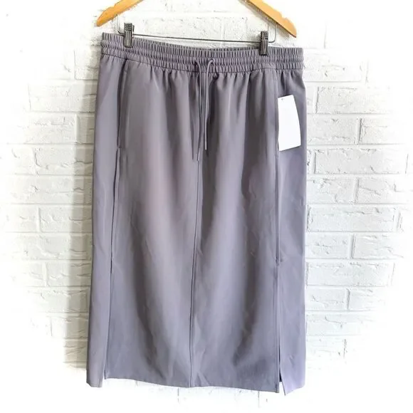 NWT Athleta Stride Midi Skirt Violet Size Large - Picture 2 of 7